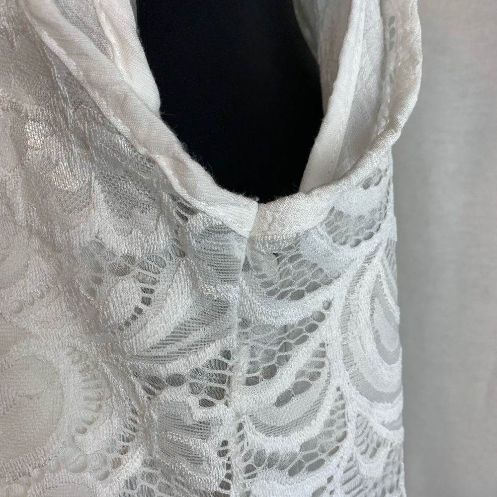 Studio West Apparel lace overlay Tunic tank , size M - Picture 4 of 5